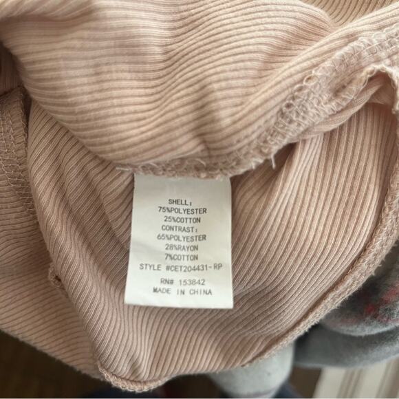 Melloday Highlow long sleeve waffle knit lightweight hoodie size 1x - Picture 3 of 4